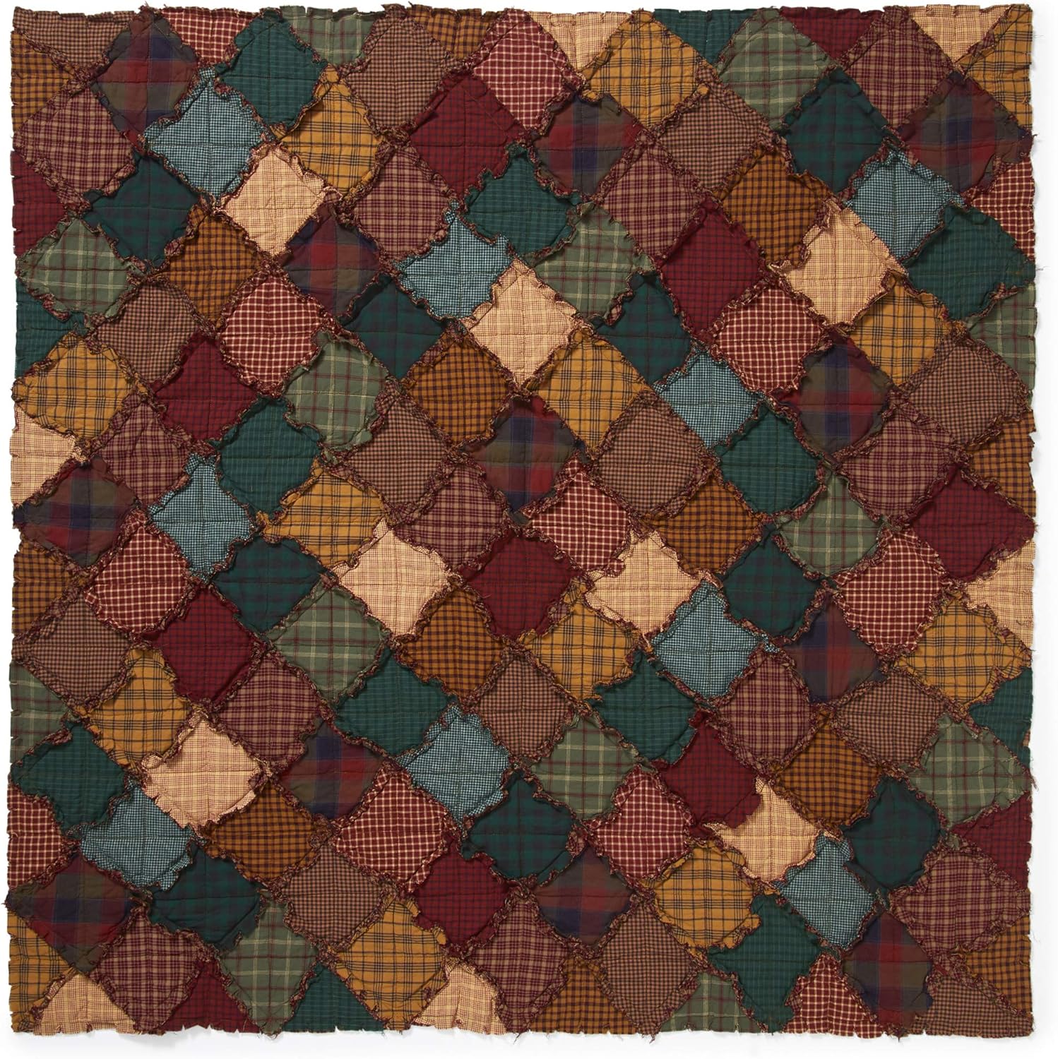 Throw Blanket - Campfire by Donna Sharp - Lodge Decorative Throw Blanket with Patchwork Pattern