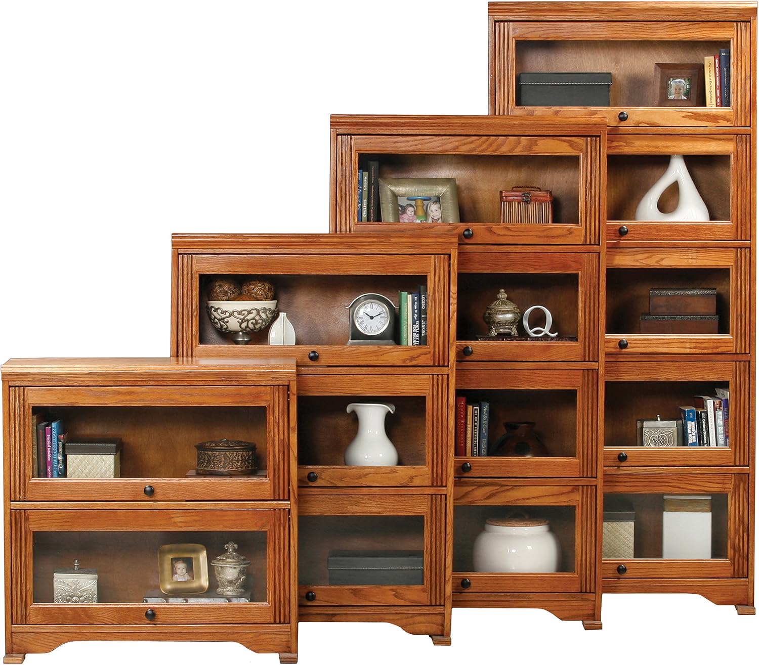 Eagle Oak Ridge 2 Door Lawyer Bookcase, 32 Wide, Medium Oak Finish