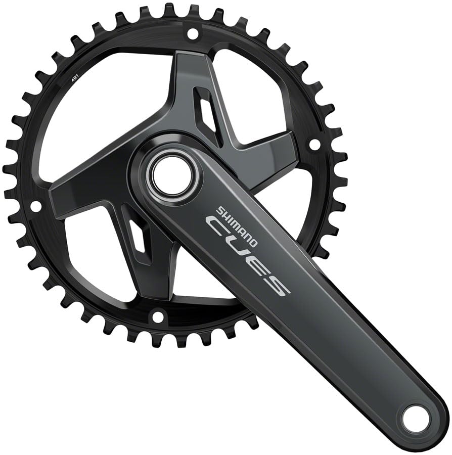 SHIMANO CUES FC-U8000-2 Crankset - 175mm, 9/10/11-Speed, 42t, 110 BCD, Hollowtech II, Black