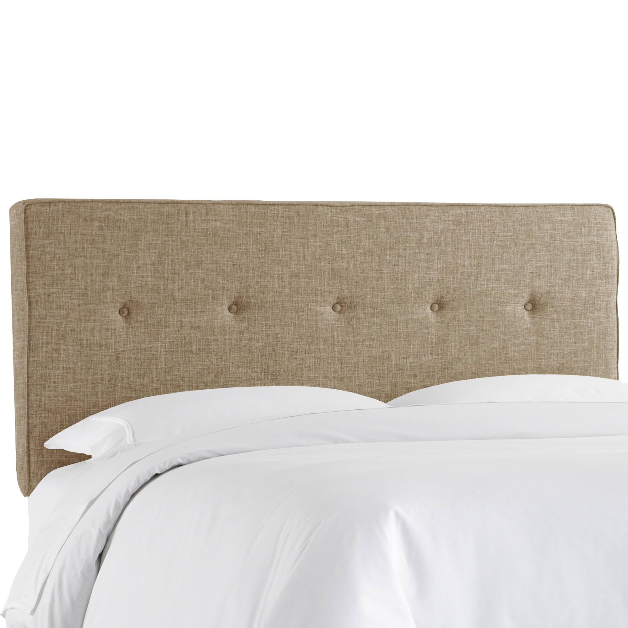 Five Button Headboard King Cobblestone Skyline Furniture