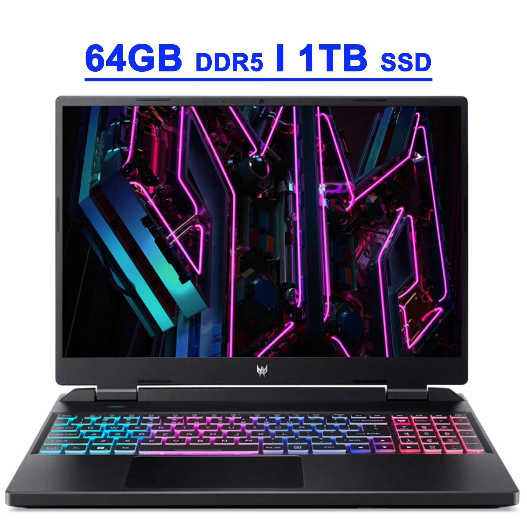 Acer Predator Helios Neo 16 Premium Gaming Laptop 16" WUXGA IPS 165Hz 13th Gen Intel 14-Core i5-13500HX Processor 64GB DDR5 1TB SSD GeForce RTX 4050