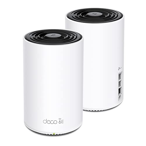 TP-Link Deco AXE5400 Tri-Band WiFi 6E Mesh System(Deco XE75 Pro) - 2.5G WAN/LAN Port, Covers up to 5500 Sq.Ft, Replaces WiFi Router and Extender