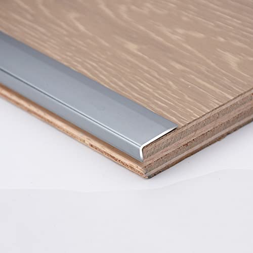 Stair Edge Protector Stair Edging Laminate Stair Nose Metal,Step Edging Nosing Self Adhesive Non Slip Step Edge Protector Grey