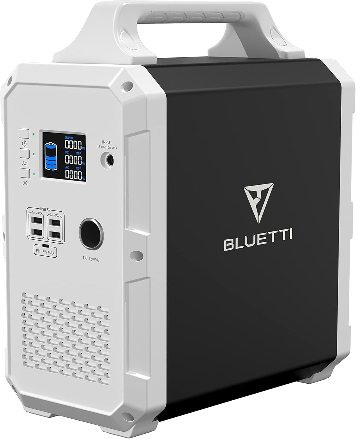 BLUETTI Portable Power Station EB120 1200Wh/1000W Solar Generator Lithium Backup Battery with 2x110V Pure Sine Wave AC Outlets, 1 x 45W PD, 4 x USB-A