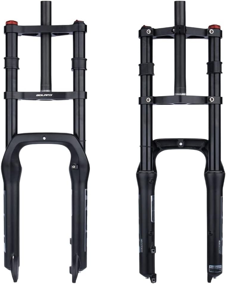 Suspension Forks 1 Pcs Double Shoulder Snow Front Fork 20 * 4.0inch / 26 * 4.0 Inch MTB Fork 130mm Travel Air Supension Bike Fork E-Bike Fork MTB