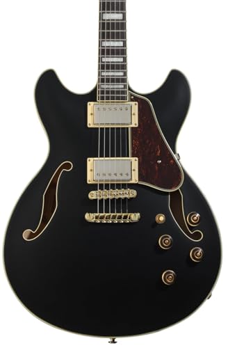 Ibanez Artcore AS73G Semi-hollowbody Electric Guitar - Black Flat