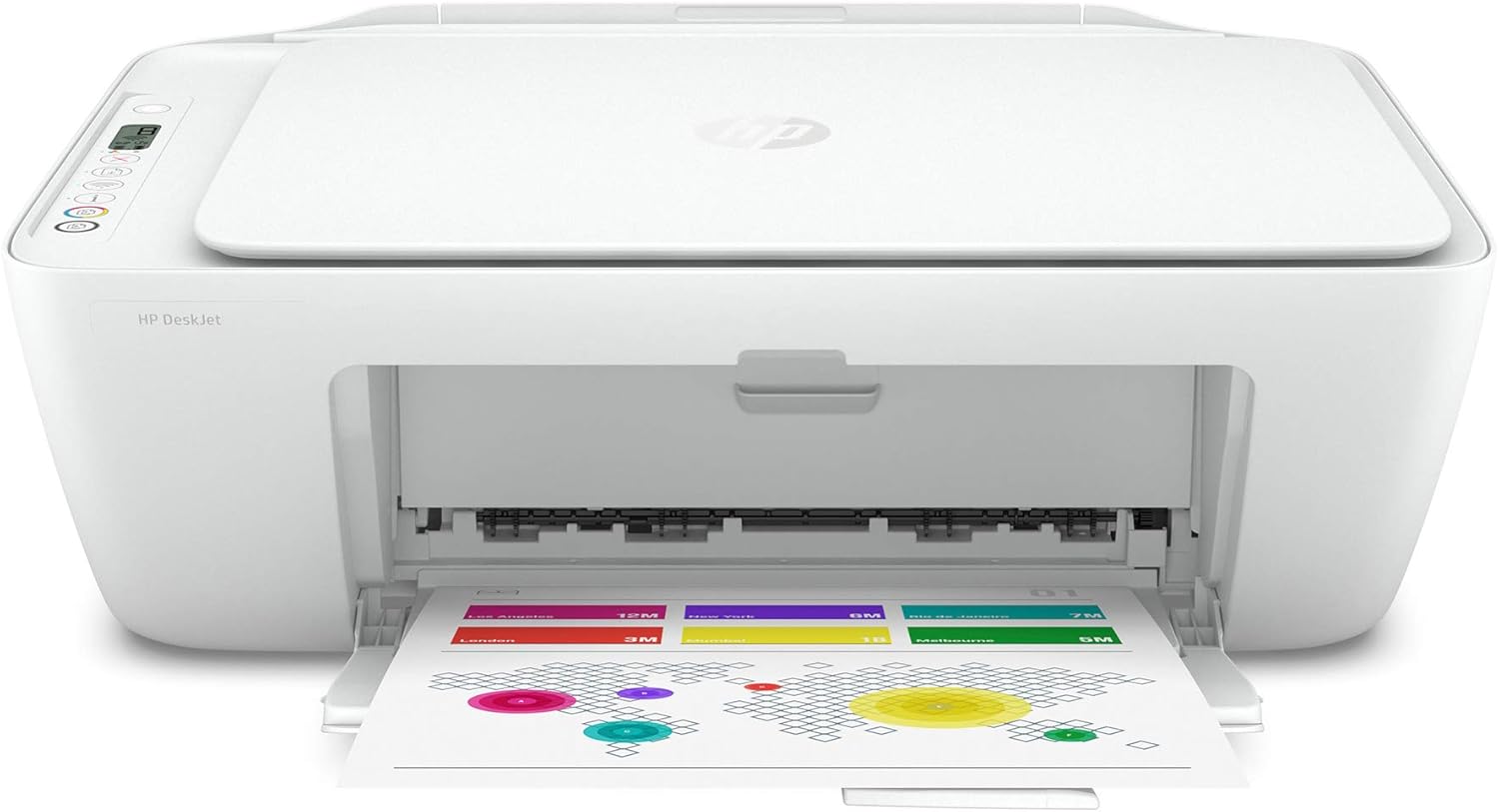 HP DeskJet Series Wireless All-in-One Color Inkjet Printer - Print, Scan, Copy for Home Business Office - Icon LCD Display, Instant Ink Ready