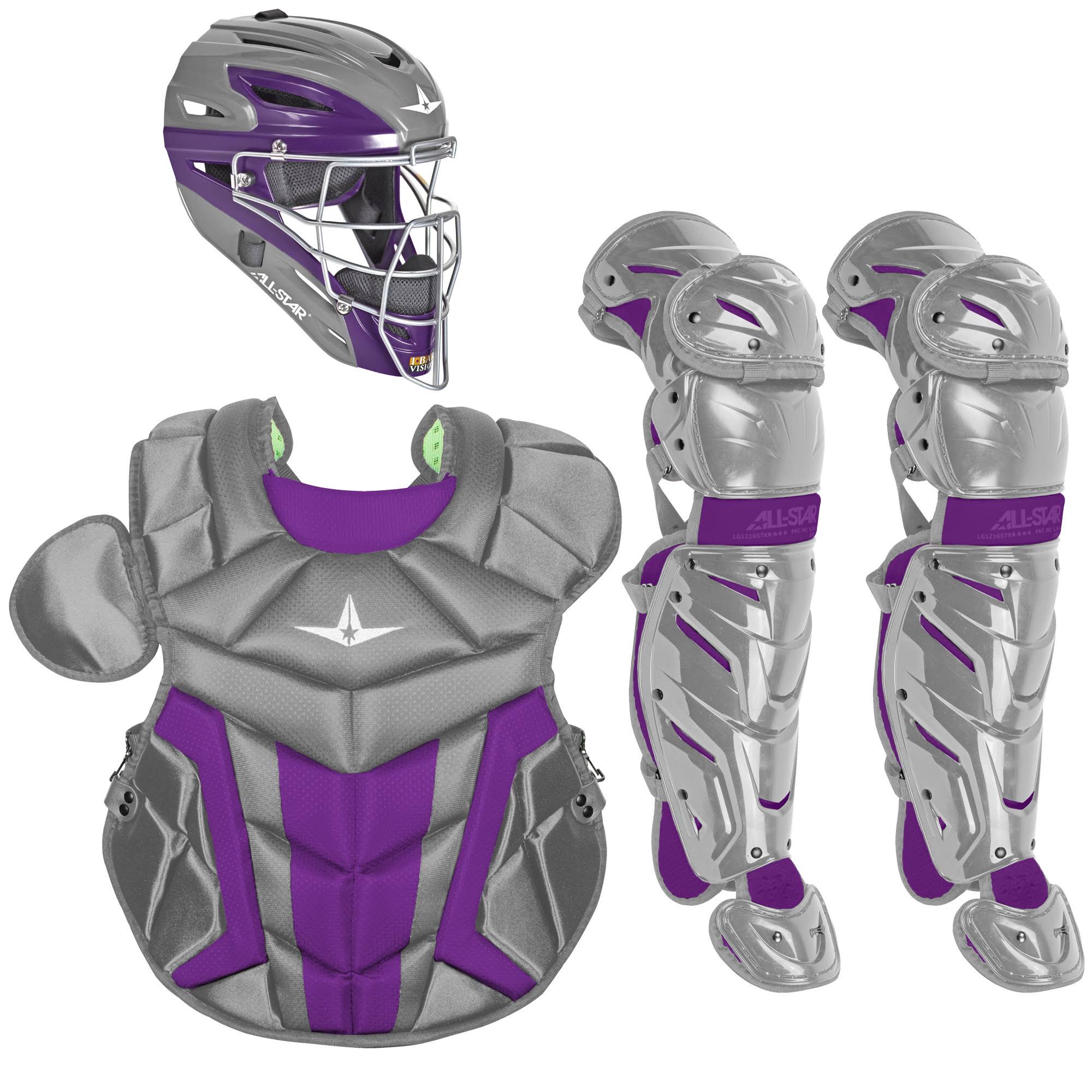 All Star Ck1216s7xtt System7 Catchers Gear Set Graphite/Purple