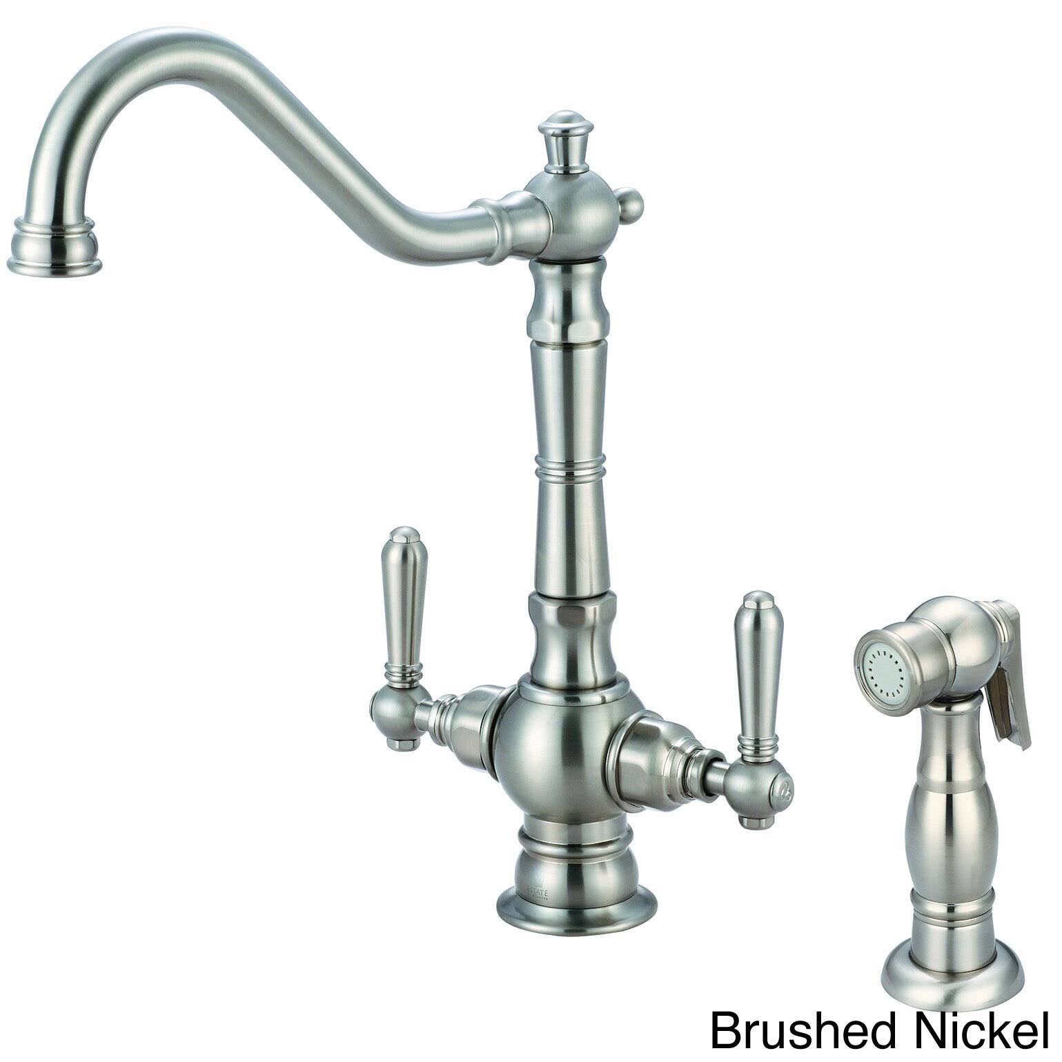 Americana 2AM401-BN 2 Hole Two Handle Kitchen Faucet - Brushed Nickel
