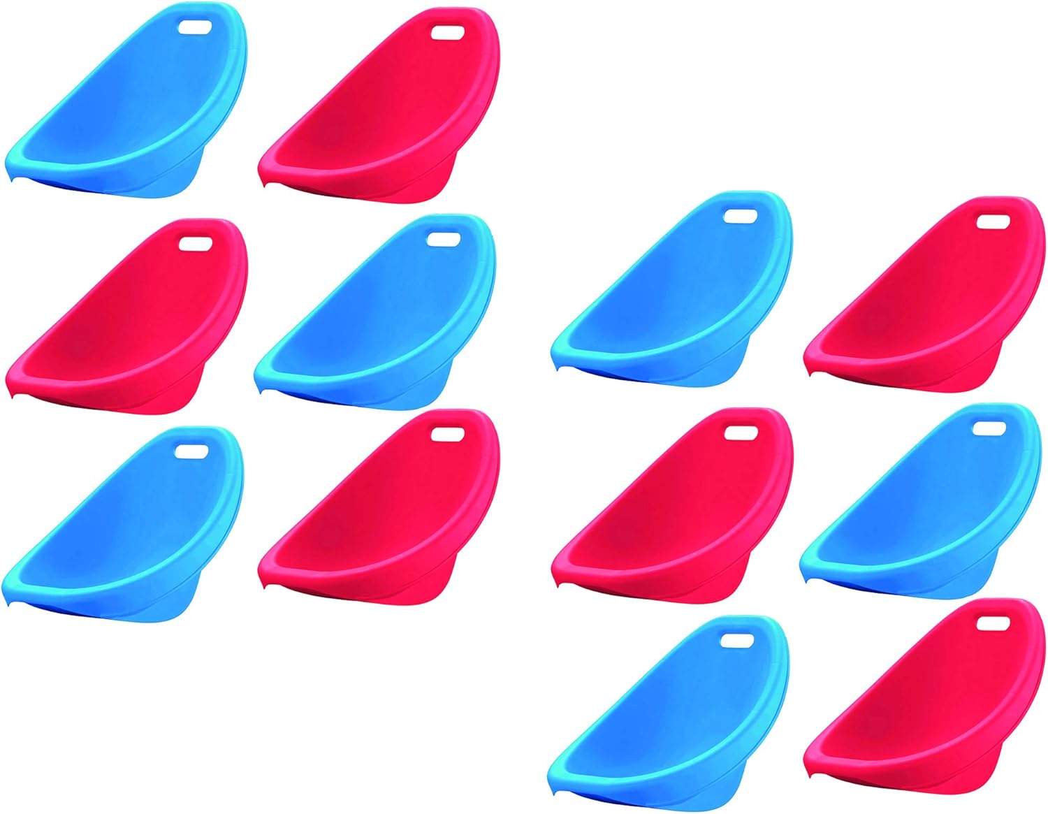 American Plastic Toys APT-13150-6PK Scoop Rocker Chair, Red and Blue (2 Pack)