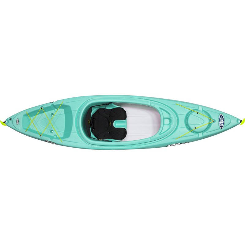 Pelican Argo 100X 10 ft Recreational Sit-In Kayak Green/White - Canoes/Kayaks/Small Boats at Academy Sports