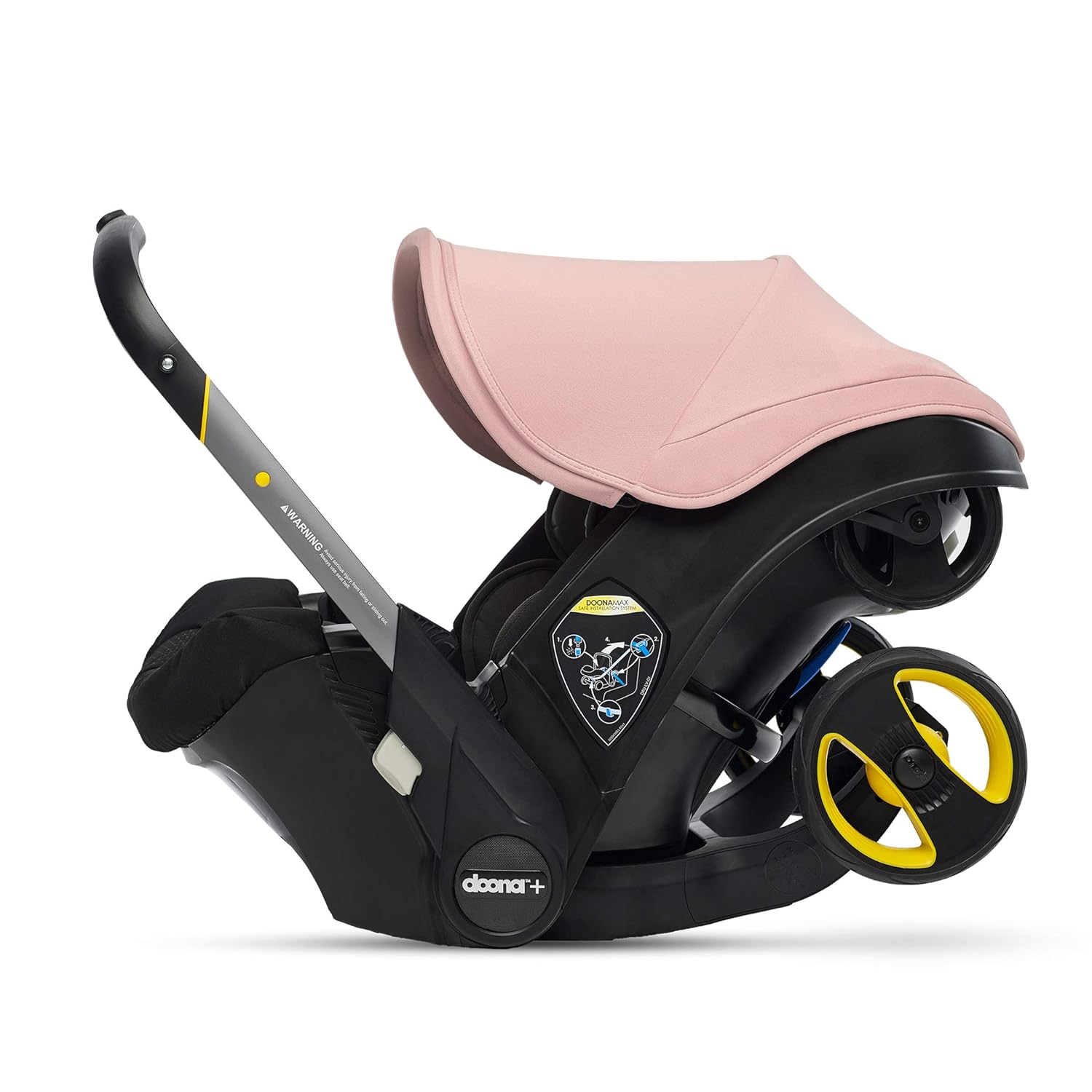 Doona Infant Car Seat & Latch Base - Car Seat to Stroller in Seconds - Nitro Black, US Version