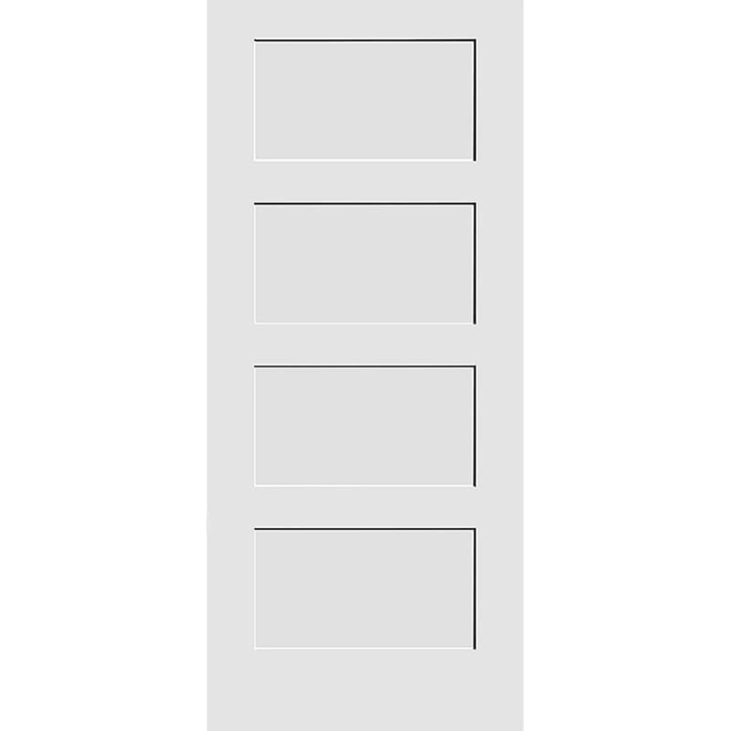 Trimlite 2868138-8444 32x22 by 80x22 Shaker 4-Panel Interior Slab Passage Door Primed