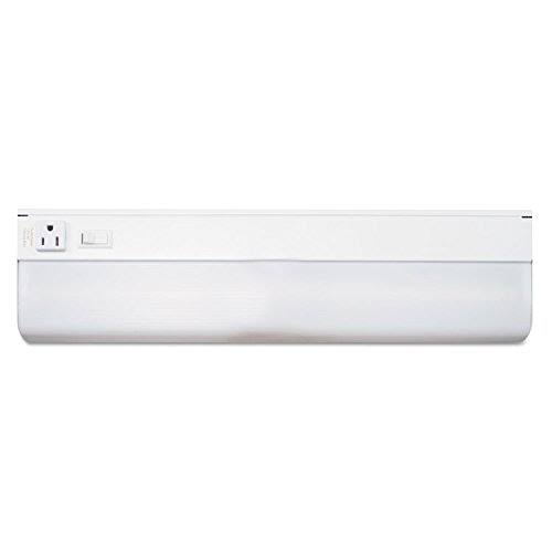 Under-Cabinet Fluorescent Fixture Steel 18-3 4 x 3-7 8 1-1 2 White
