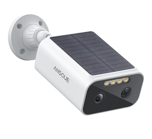 2K Security Cameras Wireless Outdoor, Color Night Vision, 365-Day Battery Life, No Subscription, Local Storage, Two-Way Audio, Solar Powered