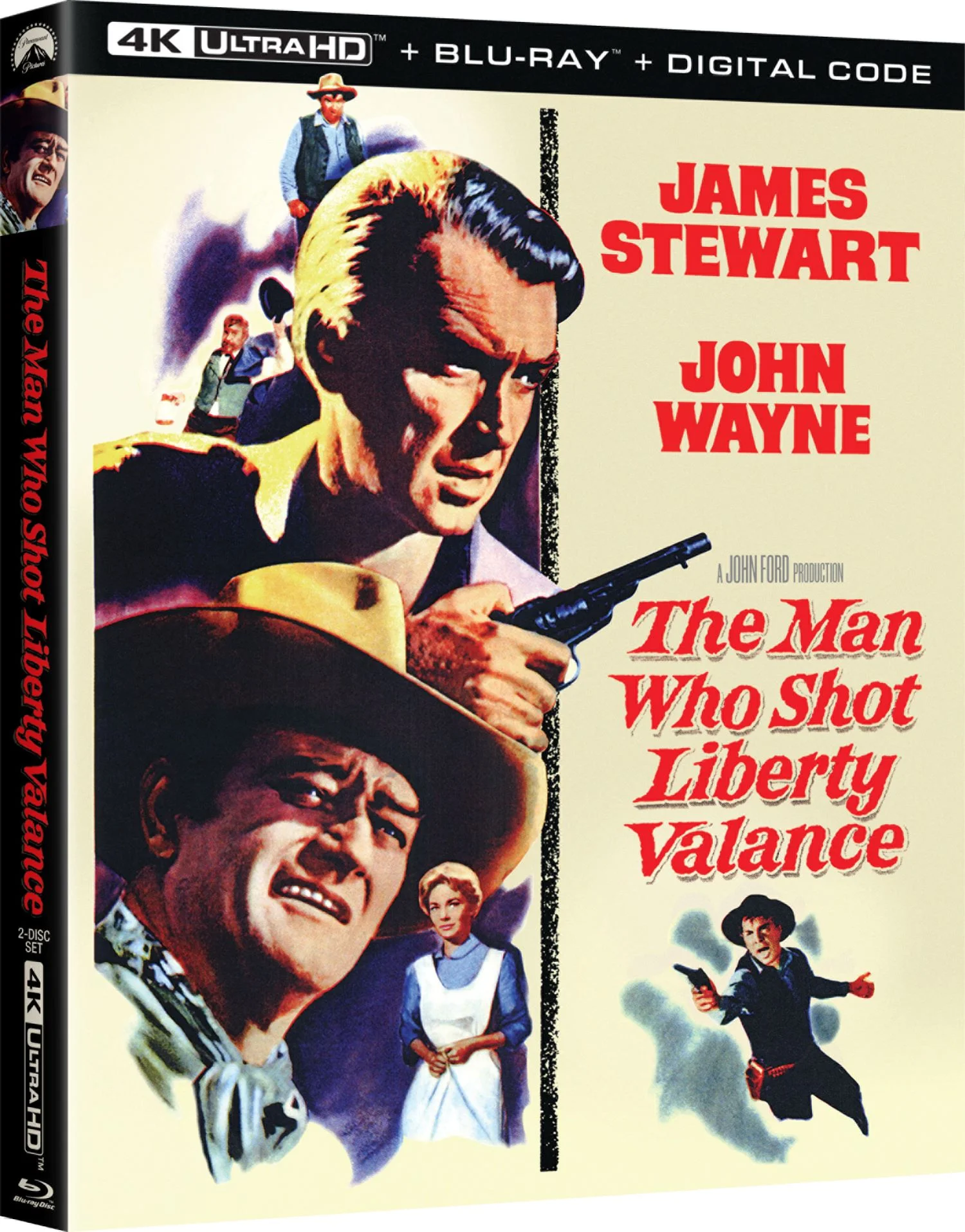 The Man Who Shot Liberty Valance (4K Ultra HD + Blu-ray + Digital) - Curated Treasures Market