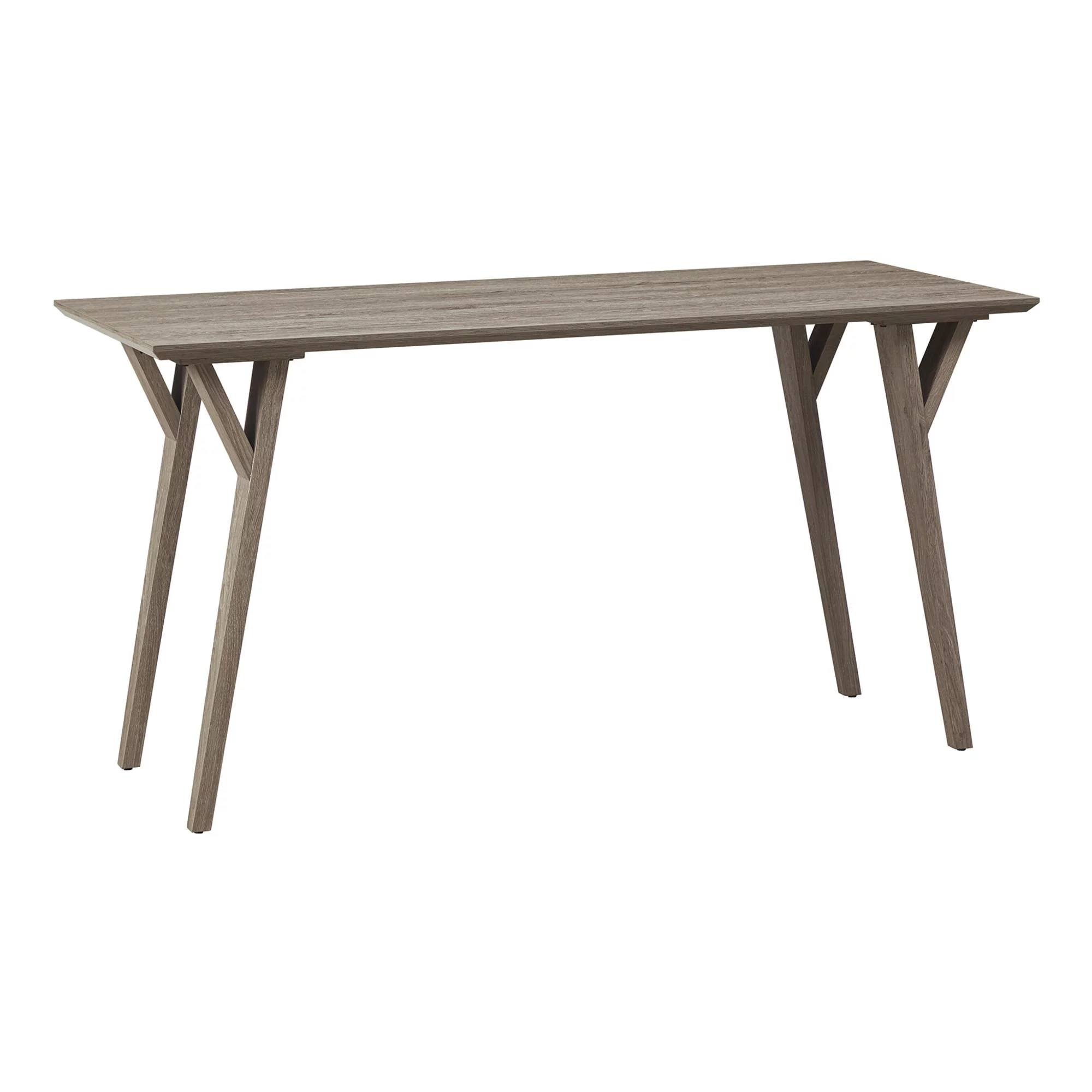 Realspace® Trezza 60"W Writing Desk, Light Oak