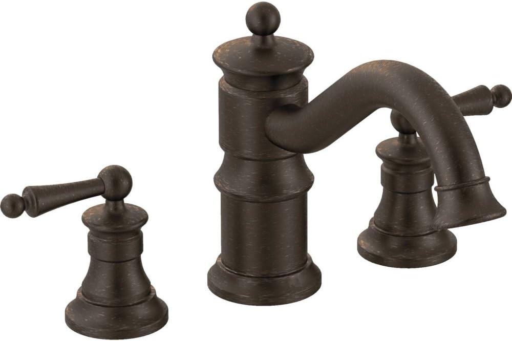 Moen TS214ORB Waterhill Two-Handle High Arc Roman Tub Faucet, Oil-Rubbed Bronze