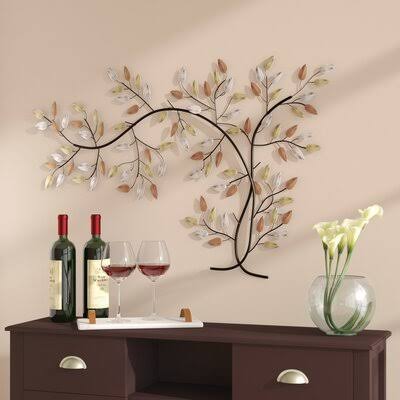 Fleur De Lis Living Metal Tree Branch Wall D Cor