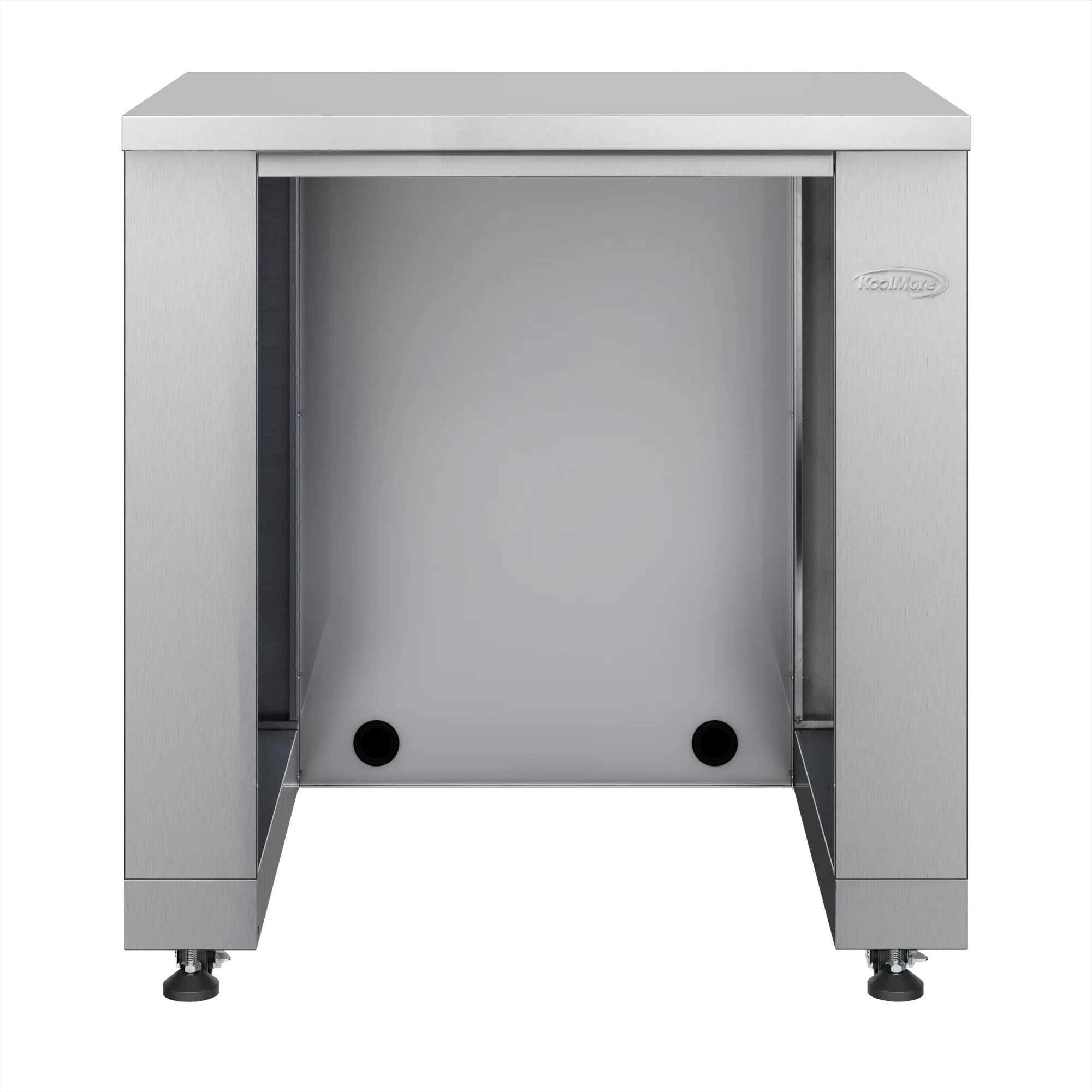 32 in. Outdoor Cabinet Kitchen for Refrigerator in Stainless-Steel (KM-OKS-UCRCAB) - Radiant Selections