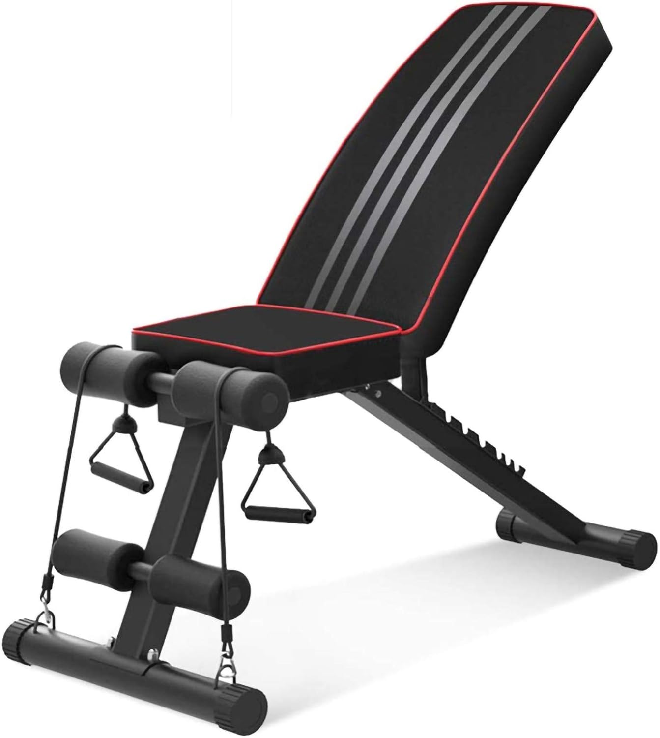 Folding Dumbbell Stool - Utility Adjustable Weight Bench - Foldable Flat/Incline/Decline Bench Press - Sit Up Bench