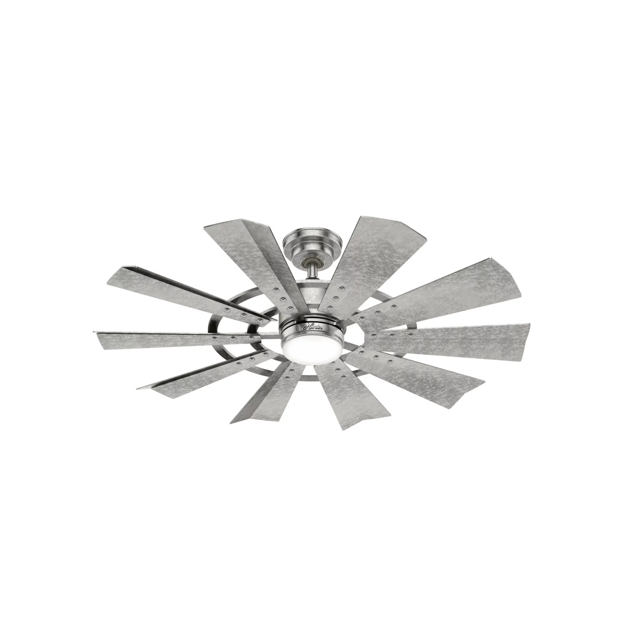 Hunter Crescent Falls 44 Led Crescent Falls 44" 10 Blade Indoor / Outdoor Led Ceiling Fan - Curated Treasures Market