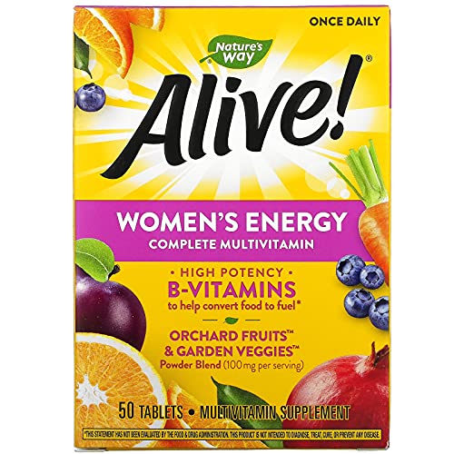 Nature's Way Alive! Women's Energy Multivitamin Multimineral - 50 tabs (PACK OF 2) - Kansas Nuitrition - HNZSDS