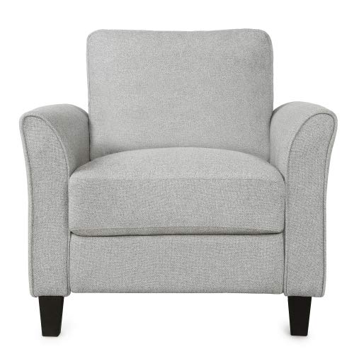 Accent Chair, Modern Linen Upholstered Armchair Club Chair with Double Thickened Cushions Pad and Sturdy Legs