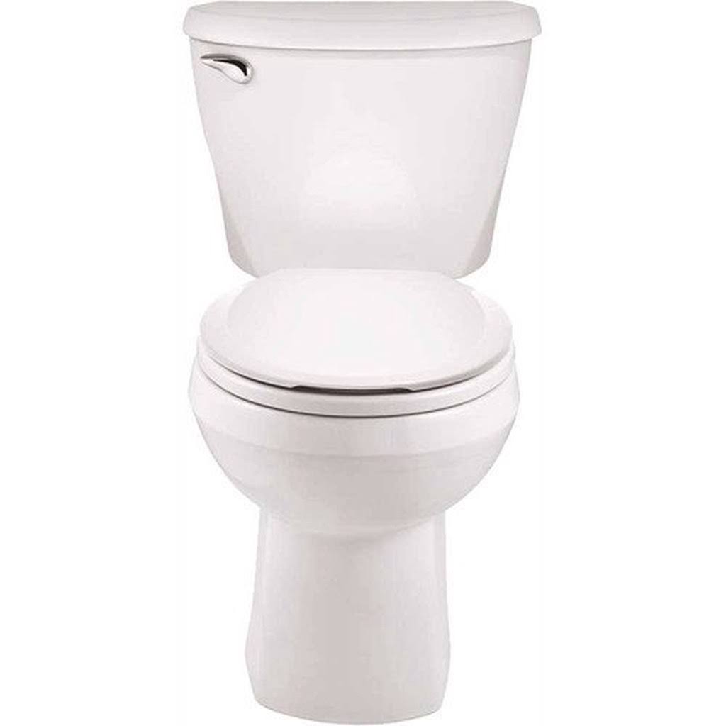 American Standard Reliant 2-Piece 1.28 GPF Single Flush Round Toilet in White with Slow Close Seat