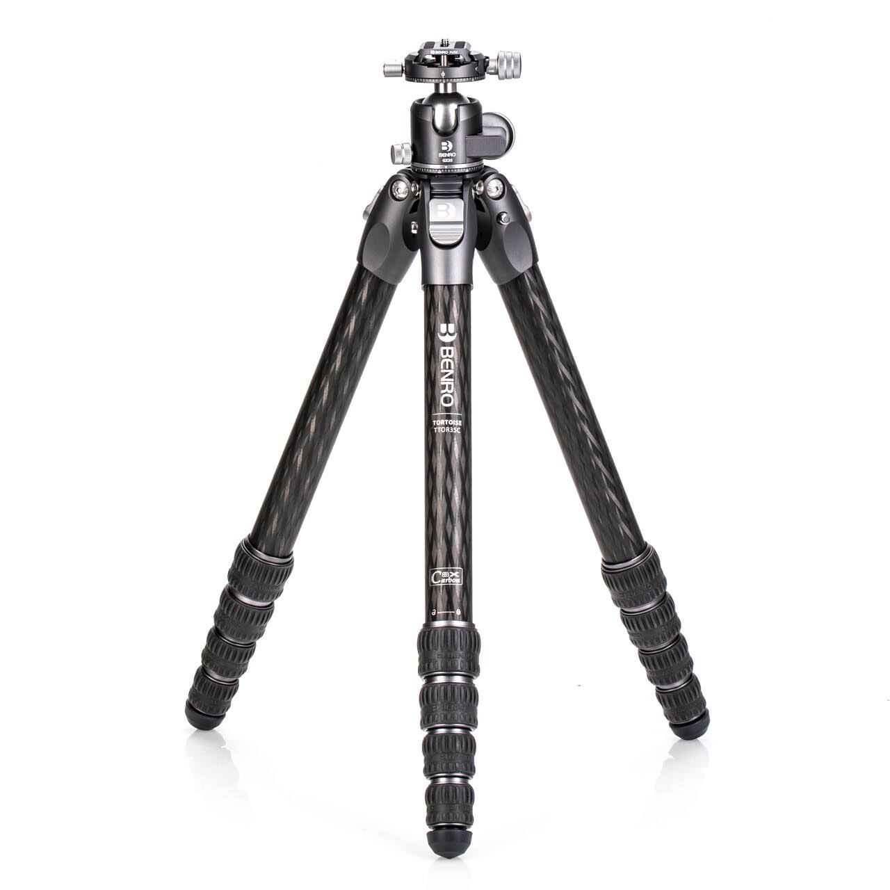 Benro Tortoise Columnless 5-Section Carbon Fiber Three Series Tripod with GX35 Ball Head