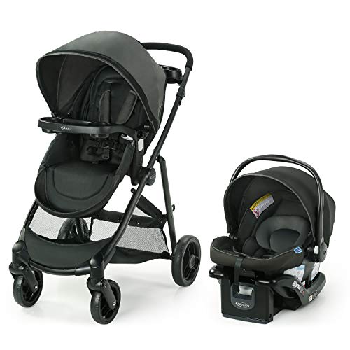Graco, Modes Element Travel System Includes Baby Stroller with Reversible Seat Extra Storage Child Tray and SnugRide 35 Lite LX Infant Car Seat