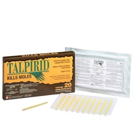 Talprid Moles Bait 1/2 Box(10 Worms Shaped Baits), Active Ingredient: - Bromethalin - 0.025% by Talpirid Kill Moles Bait