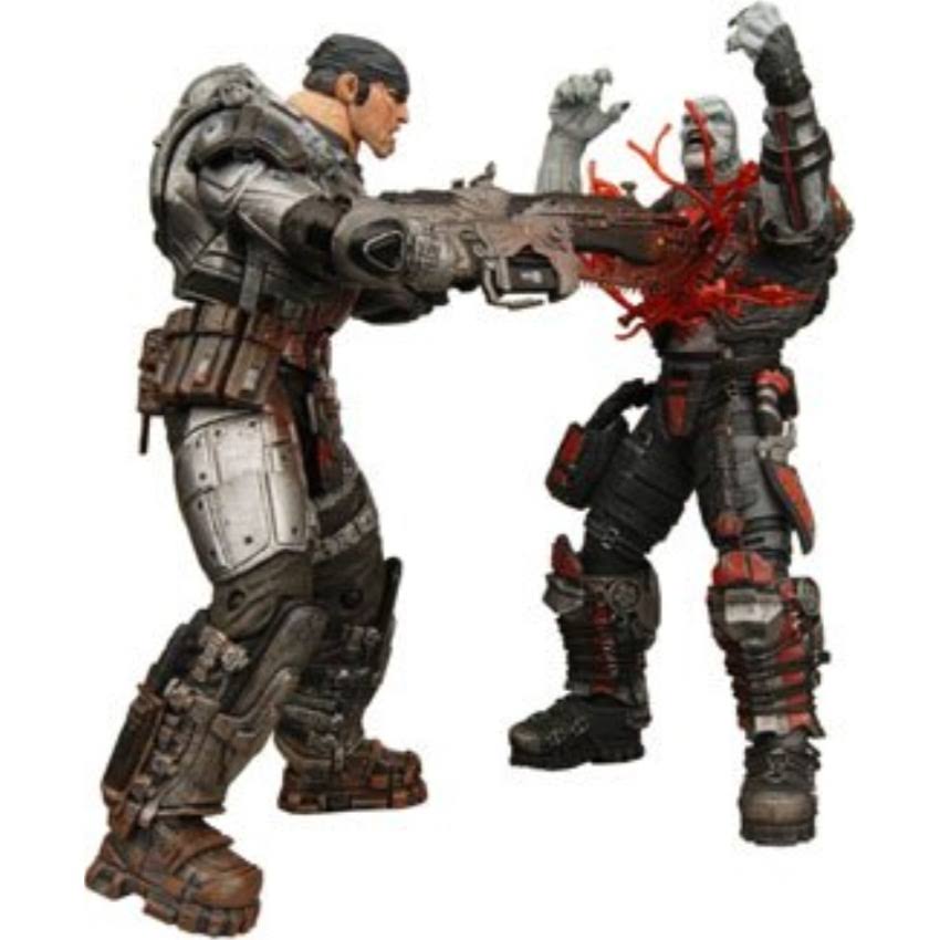 Gears of War 2 NECA Action Figure Chainsaw Marcus and Locust
