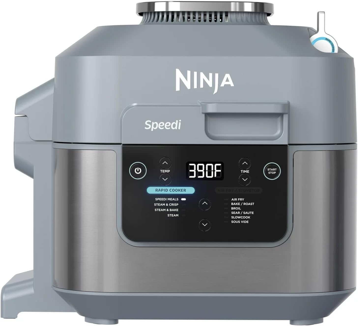 Ninja Speedi SF300: Swift 10-in-1 Rapid Cooker & Air Fryer - 6-Qt. Capacity Meal Maker in Elegant Sea Salt Gray