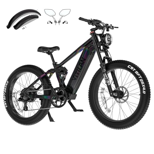 VITILAN T7 PRO 1600W Peak Electric Bike for Adults Fat Tire Ebike, 52V 20AH Removable Battery Max Range 80Miles & 35MPH
