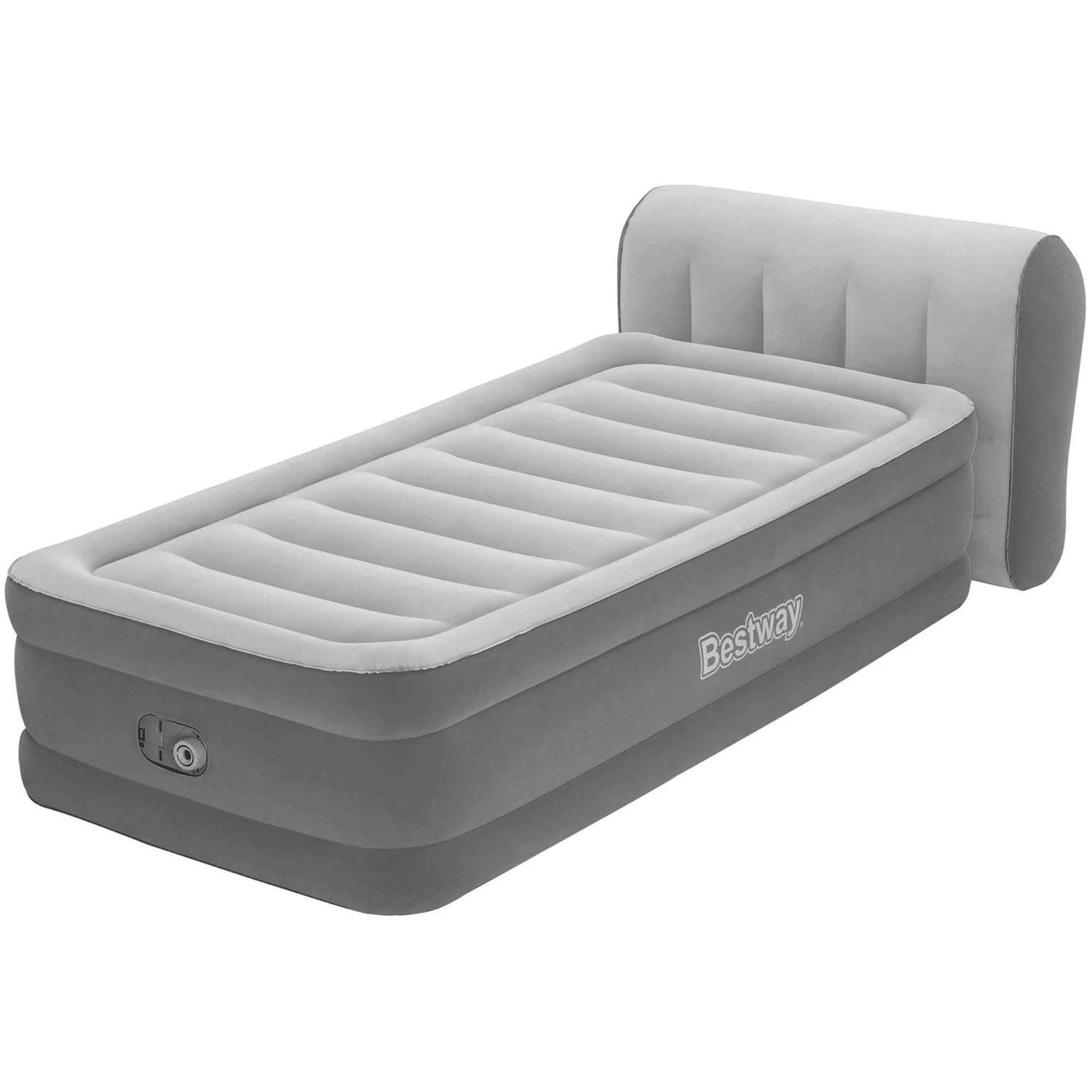 Bestway Headboard 18 Twin Air Mattress with Built-in Pump - Sports Supplies Online Store