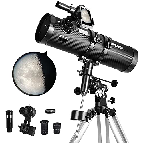 Telescope 130EQ Newtonian Reflector Telescopes for Adults, Professional Telescopes for Adults Astronomy