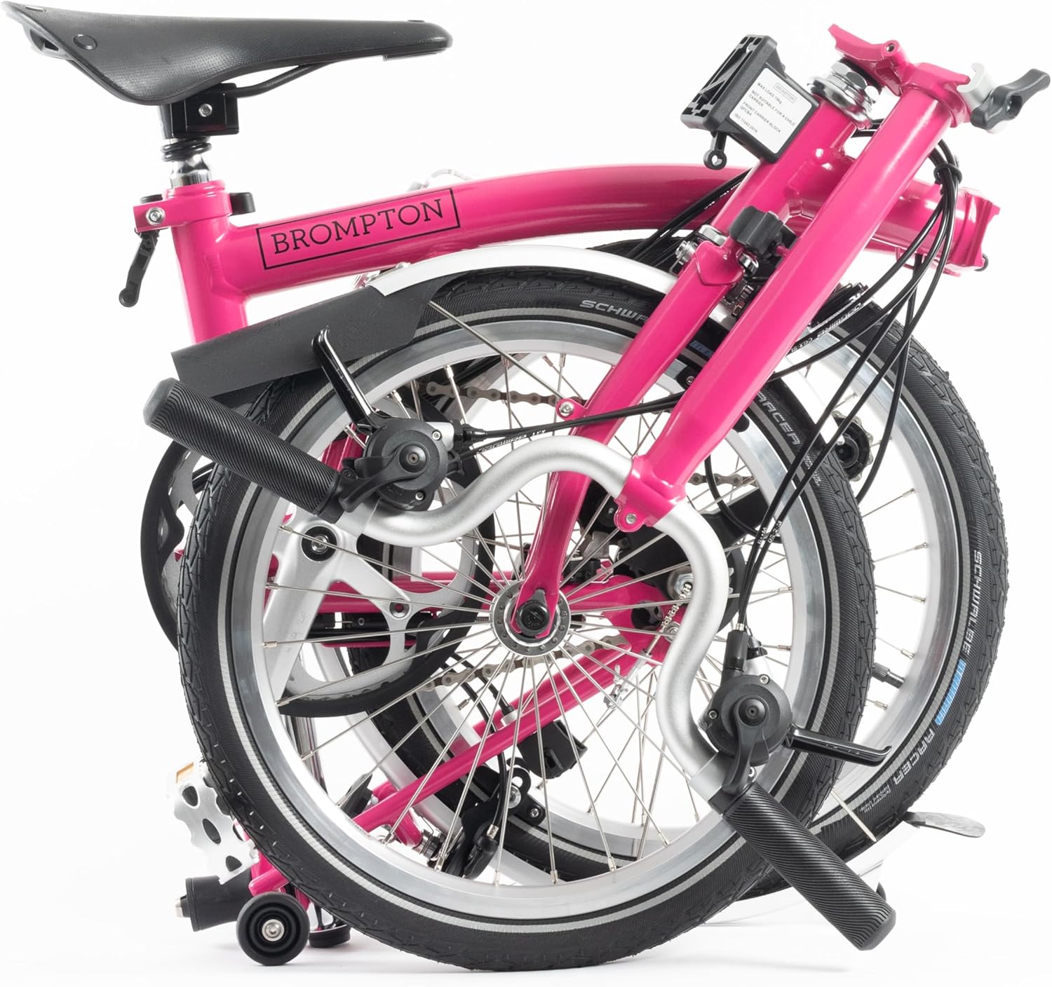 Brompton C Line 6 Speed Folding Bike - Hot Pink