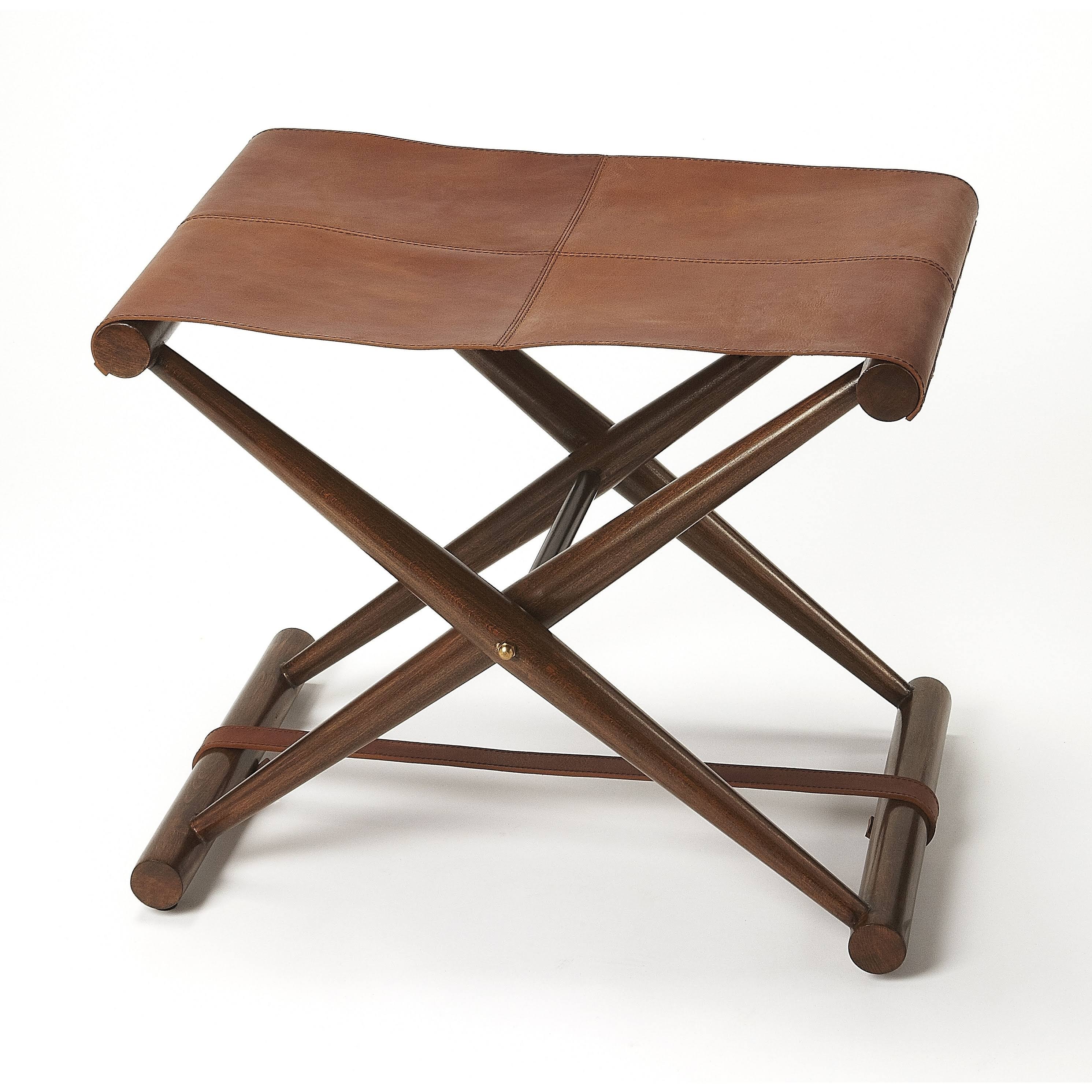 Butler Leather Sutton Folding Stool