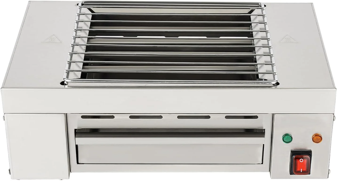 Miduo 110V 1.5KW Commercial Electric Barbecue Grill Adjustable Temperature 32-446 ° F For Home or Restaurant