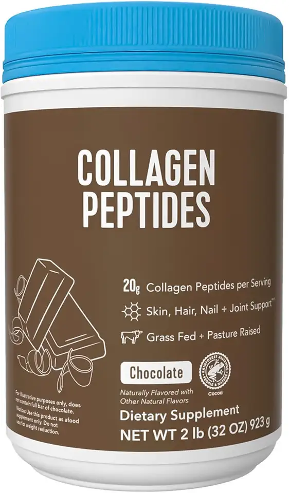 Vital-Proteins Chocolate Collagen Peptides Powder, 32 oz (2 lbs), Grass-Fed, Pasture-Raised, Hydrolyzed Collagen Powder - Kansas Nuitrition - HNZSDS