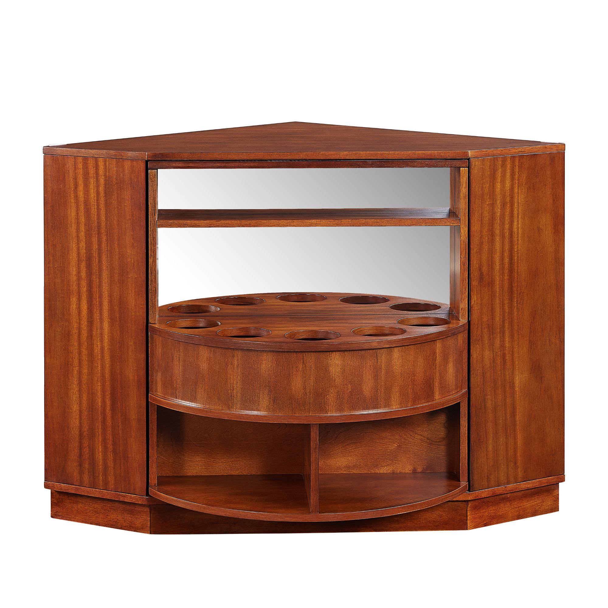 Holly u0026 Martin Hentz Midcentury Modern Rotating Corner Bar Cabinet