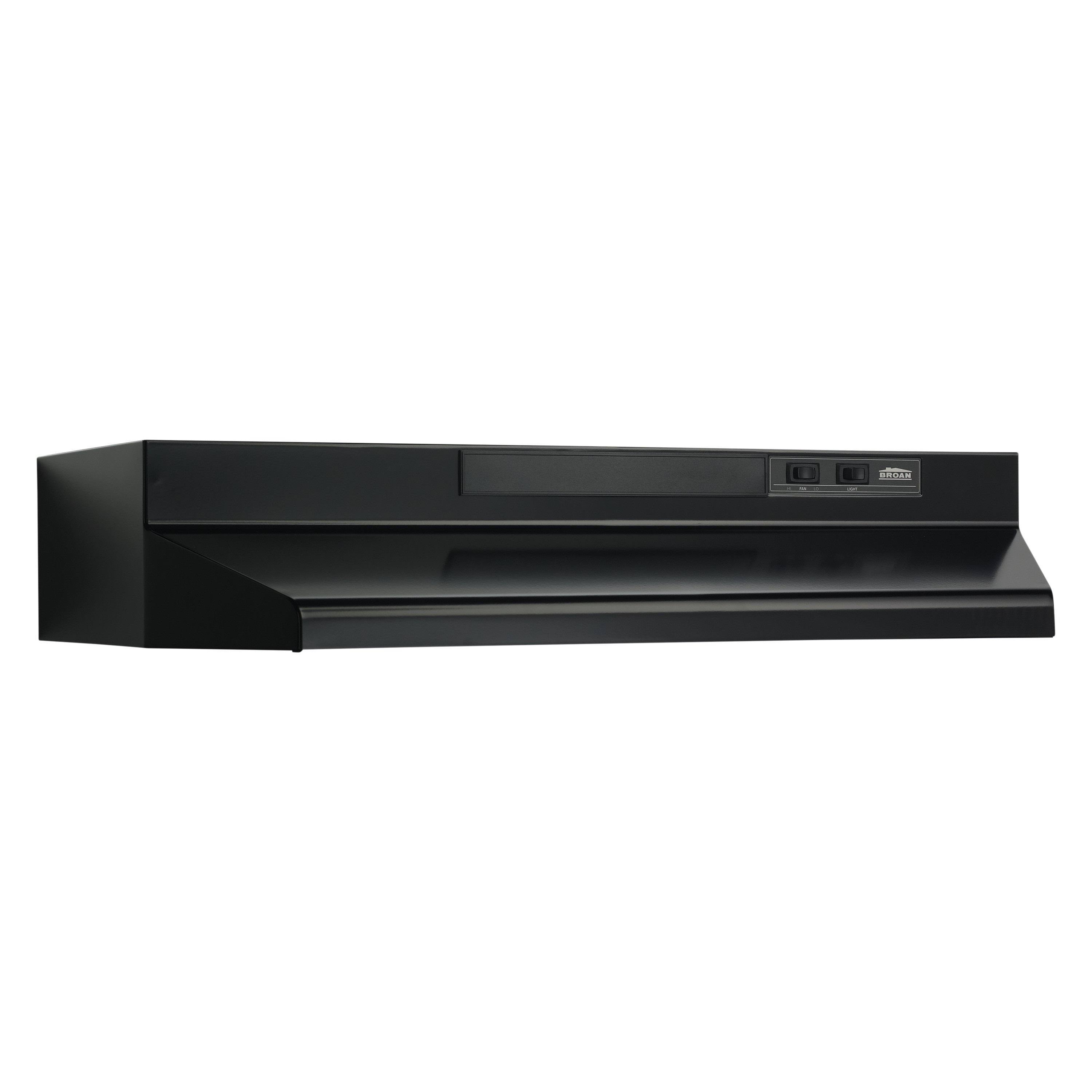 Broan F403023 30" Convertible Range Hood, Black - Megean