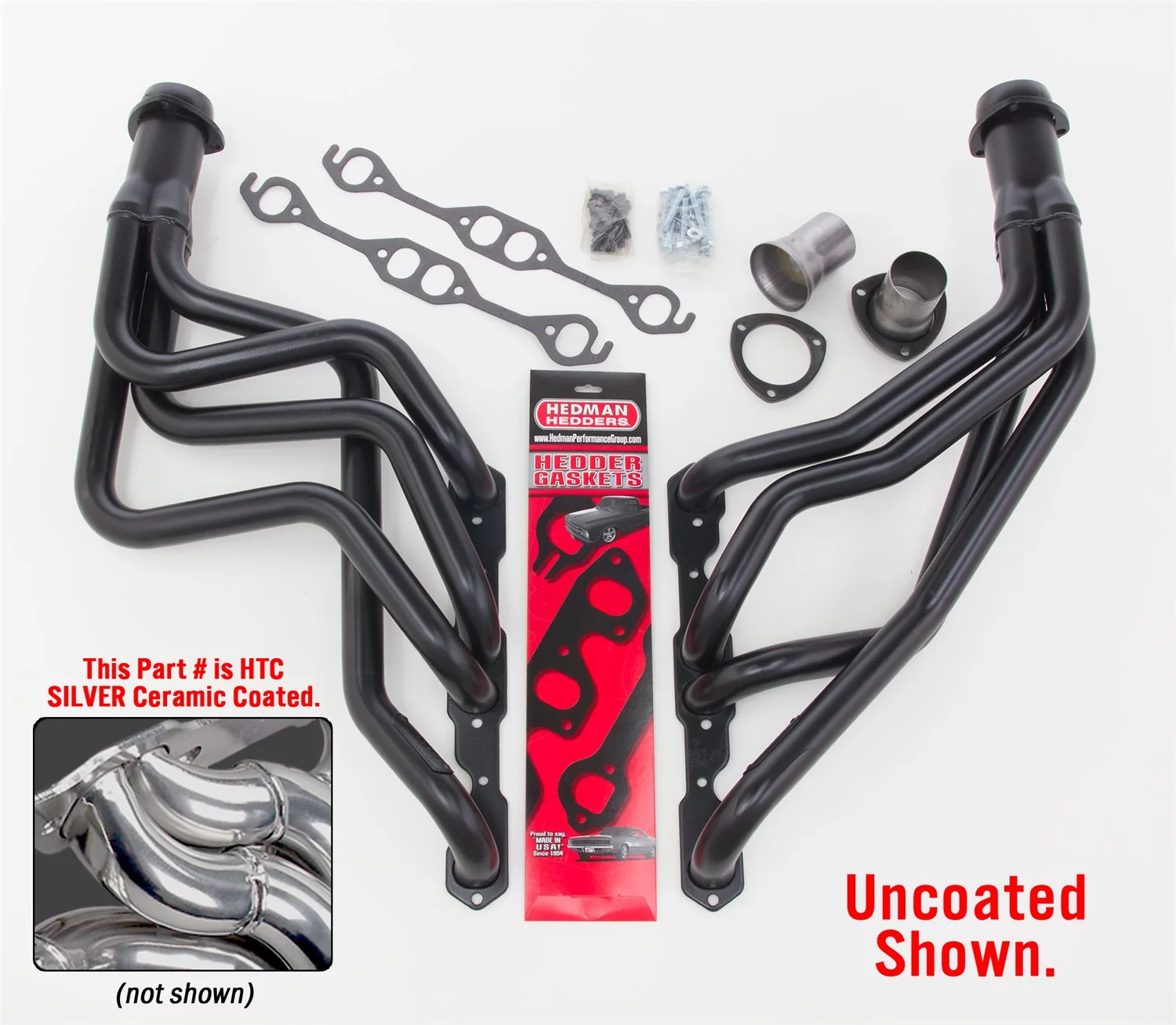 Hedman Hedders 68676 Standard Duty HTC Coated Headers Fits Camaro Chevy II Nova Fits select: 1969-1980 CHEVROLET CAMARO, 1971-1979 CHEVROLET NOVA
