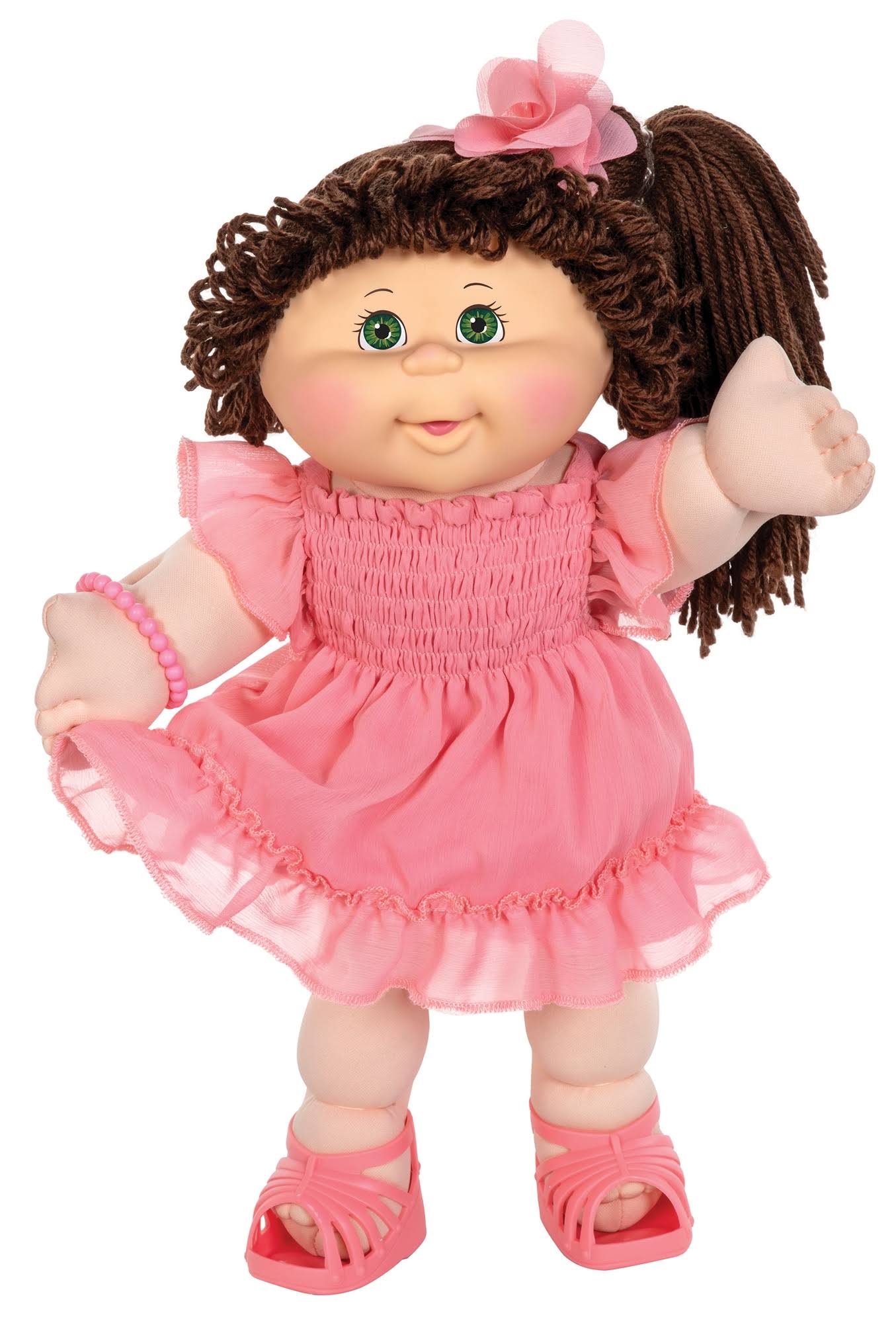 Cabbage Patch Kids Vintage Kid Pink Fashion Green Eyes, Size 16