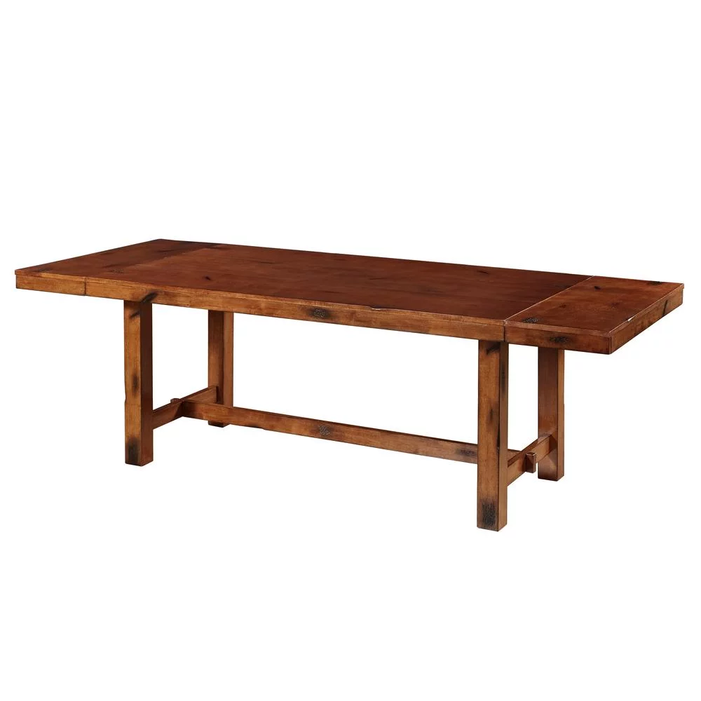 Rustic Oak Extendable Dining Table - Harvest, Belen Kox