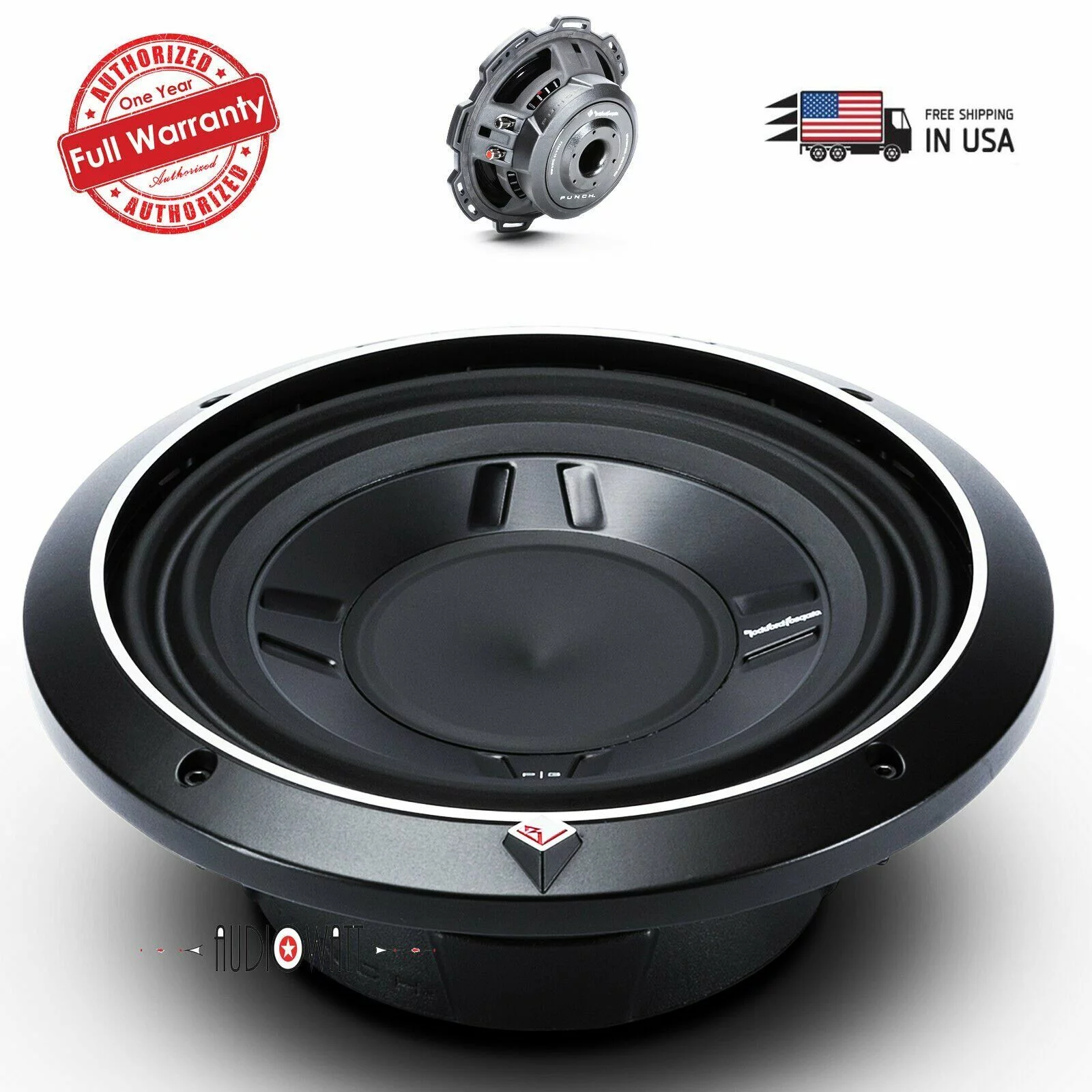 Rockford Fosgate P3SD2-10 600W 10" 2-Ohm Max DVC Shallow Slim Mount Subwoofers Bundle - Curated Treasures Market