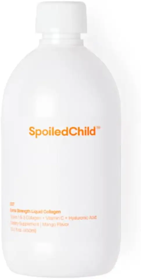 SpoiledChild Collagen Peptides + Vitamin C + Hyaluronic Acid Liquid Collagen Mango Flavor 400 ml (13.5 Fl oz) - Kansas Nuitrition - HNZSDS