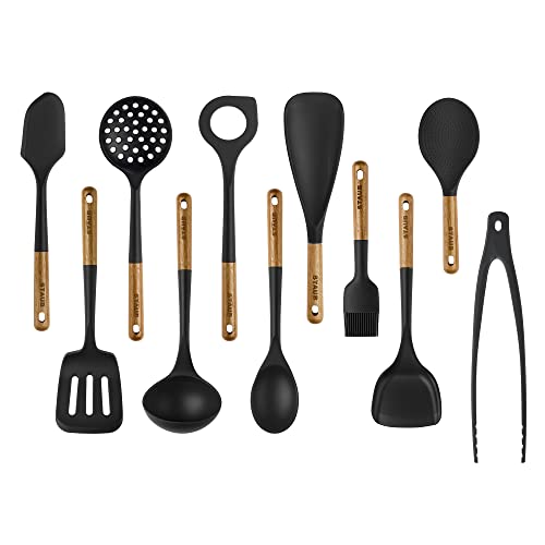 Staub Silicone Cooking Utensils, 11, Black