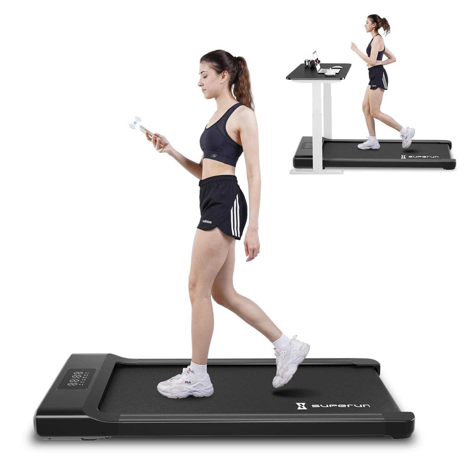SupeRun Under Desk Treadmill, Walking Pad, Portable Treadmill with Remote &amp; App Control and LED Display - Sports Supplies Online Store